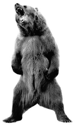 250x420 Lent, Easter And Renewal Myoxisamoron Bear Tattoos, Angry Bear - Grizzly Bear Drawing Standing