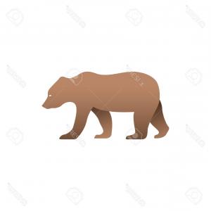 300x300 Photostock Vector Cute Cartoon Baby Bear Drawing Brown Bear - Grizzly Bear Drawing Standing