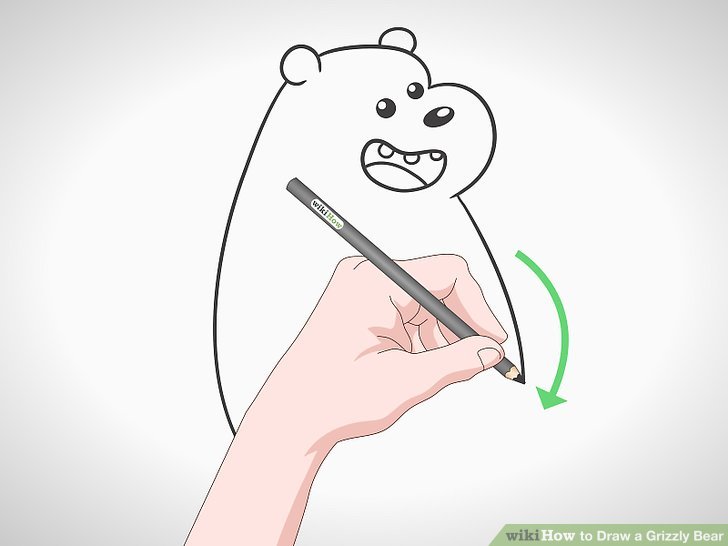 728x546 How To Draw A Grizzly Bear - Grizzly Drawing