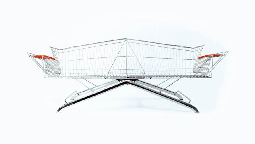 889x502 furniture chopping converted grocery cart chair couch pair - Grocery Cart Drawing