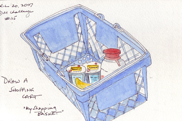 600x400 Paper And Threads Edm Challenge - Grocery Cart Drawing
