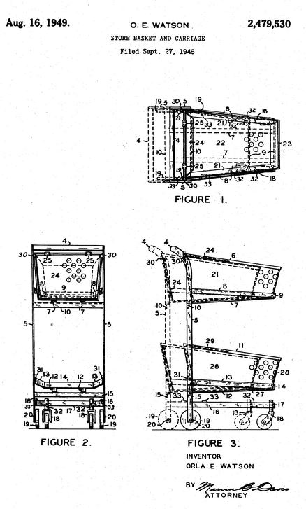 438x727 who invented the shopping cart - Grocery Cart Drawing