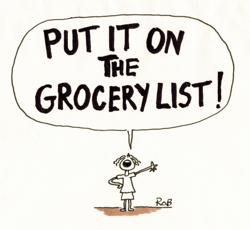 800x738 grocery list shelley sackier - Grocery List Drawing