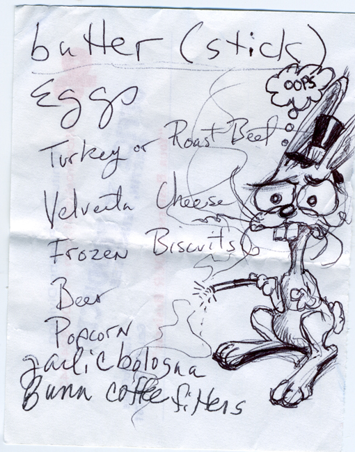510x650 grocery list writers inspired - Grocery List Drawing