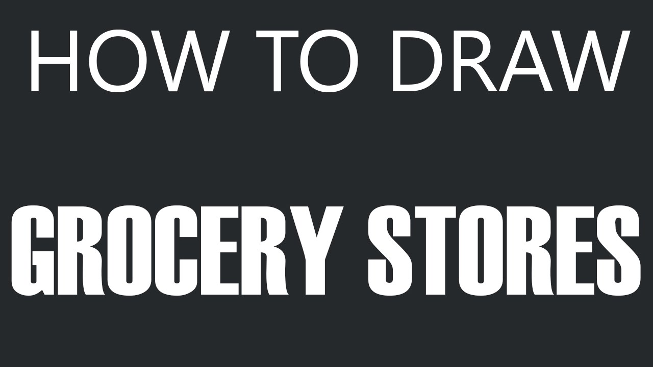 1280x720 how to draw a grocery store - Grocery Store Drawing