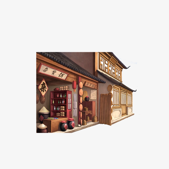 650x651 the grocery store next to the street, street clipart, ancient - Grocery Store Drawing