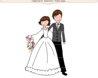 340x270 bride groom drawing etsy - Groom And Bride Drawing