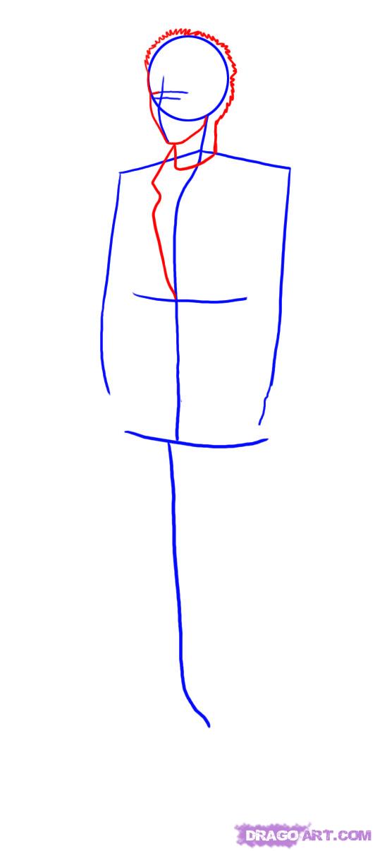 532x1205 Draw A Groom, Step - Groom Drawing