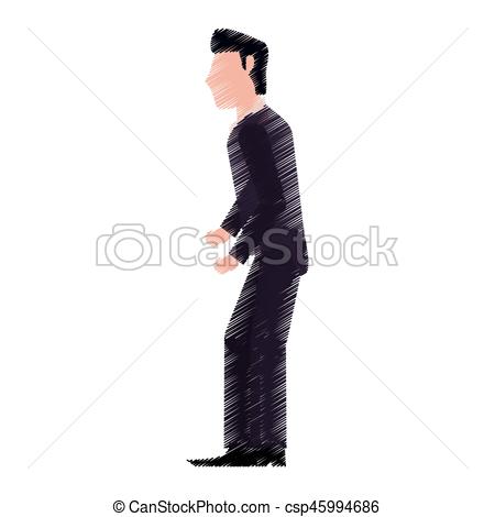 450x470 Drawing Man Groom Image Vector Illustration - Groom Drawing