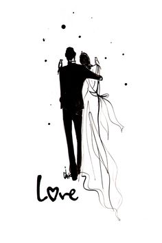 236x354 Bride And Groom Sketch Creatively Wedding Illustration - Groom Drawing