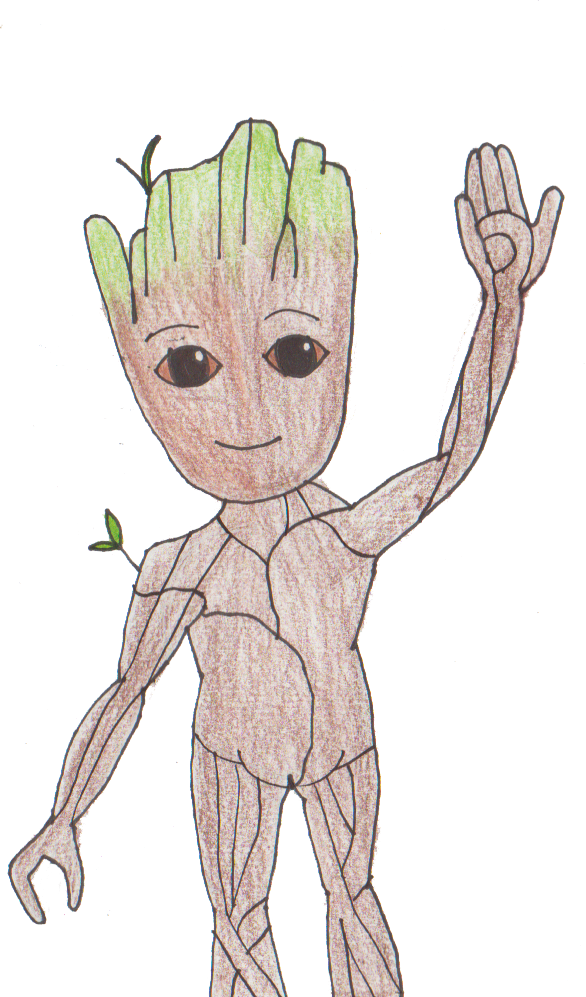586x997 collection of free groot drawing black and white download on ui ex - Groot Drawing