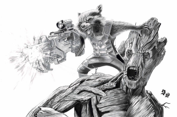 700x463 Diego Septiembre - Groot Drawing