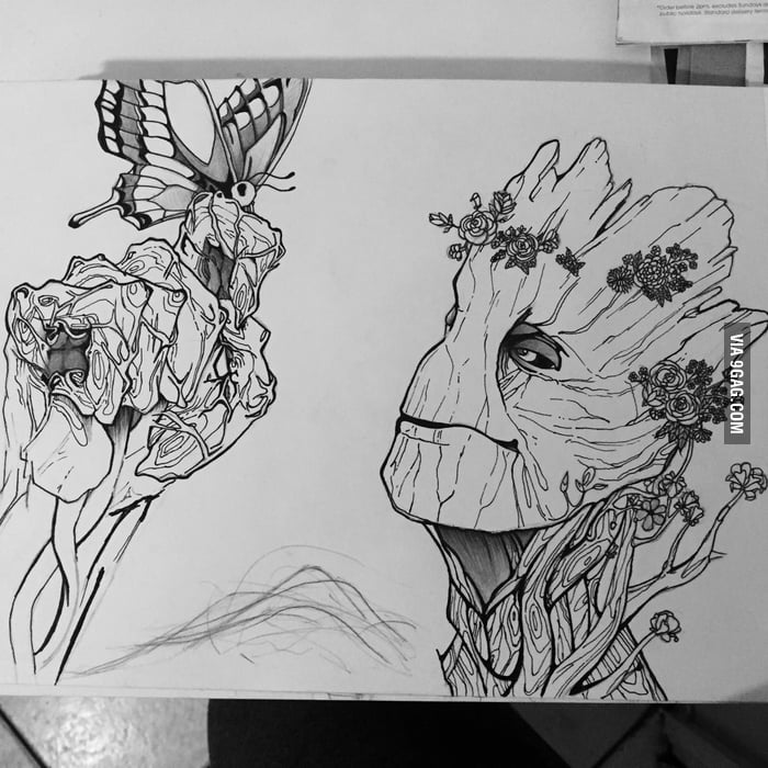 700x700 groot drawing, what do you think guys - Groot Drawing