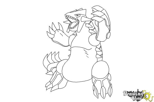 600x400 how to draw groudon from pokemon - Groudon Drawing