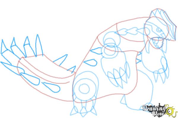600x400 how to draw primal groudon from pokemon - Groudon Drawing