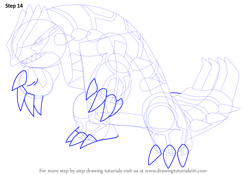 844x596 learn how to draw groudon from pokemon - Groudon Drawing