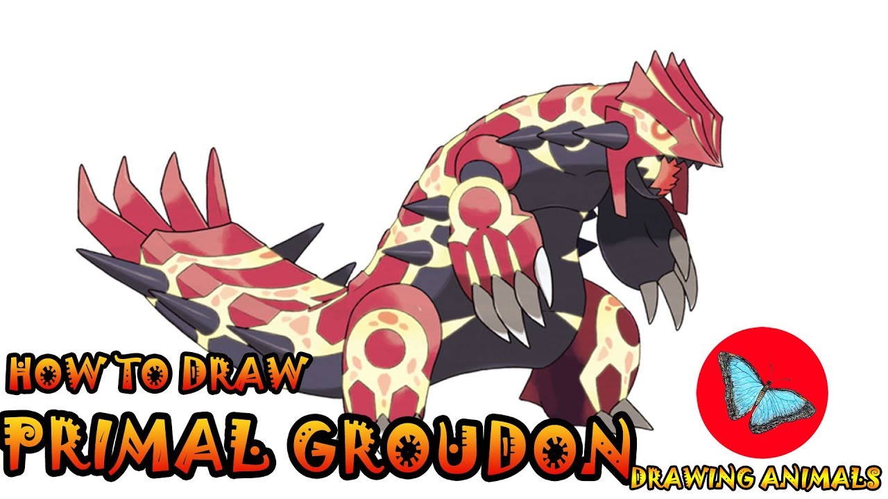 1280x720 how to draw primal groudon pokemon drawing animals - Groudon Drawing