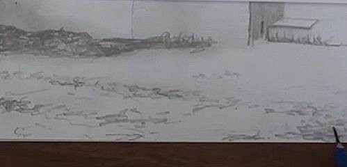 499x240 How To Draw A House In The Snow Online Art Lessons - Ground Drawing
