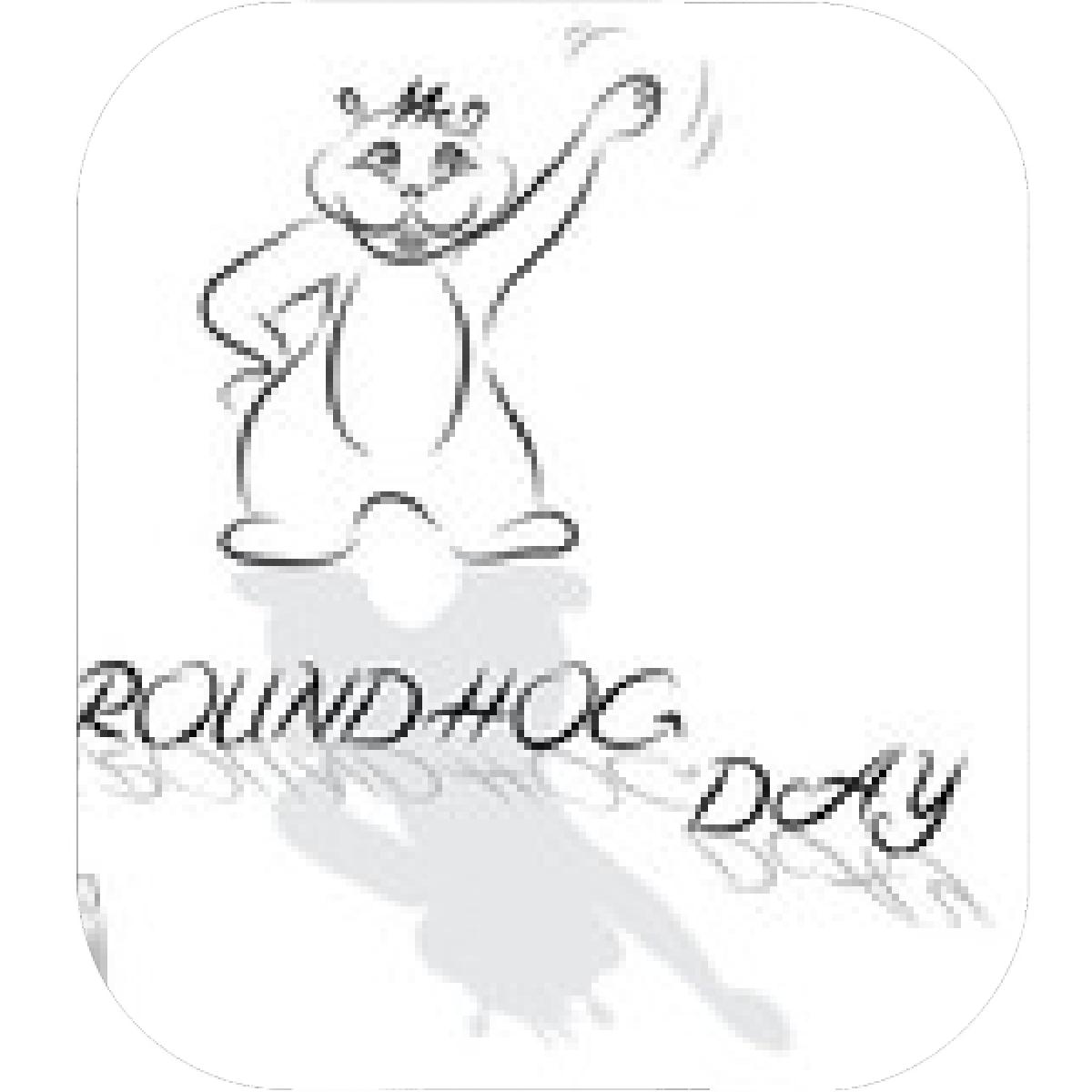 1200x1200 Designs Mein Mousepad Design Mousepad Selbst Designen - Groundhog Line Drawing