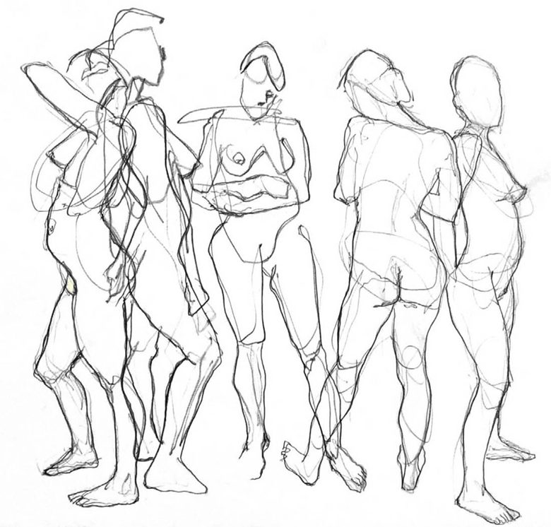 780x746 saturday life drawing group winter waterfall arts - Group Drawing