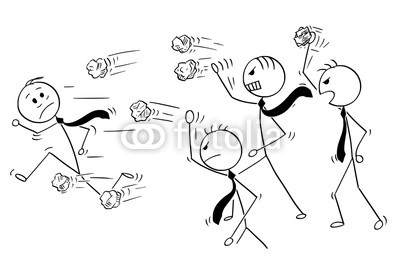 400x270 Cartoon Stick Man Drawing Conceptual Illustration Of Businessman - Group Of People Drawing