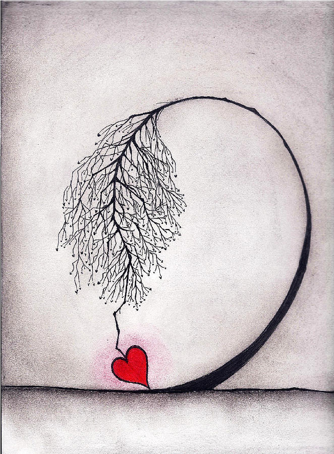 662x900 Let Love Grow Ii Drawing - Grow Drawing