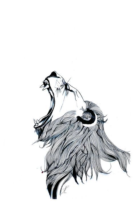 474x711 growling lion art print tats lion art, lion - Growling Lion Drawing