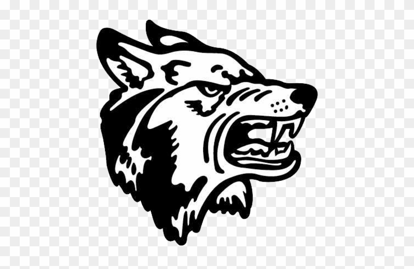 840x546 Drawn Howling Wolf Symbol - Growling Wolf Drawing