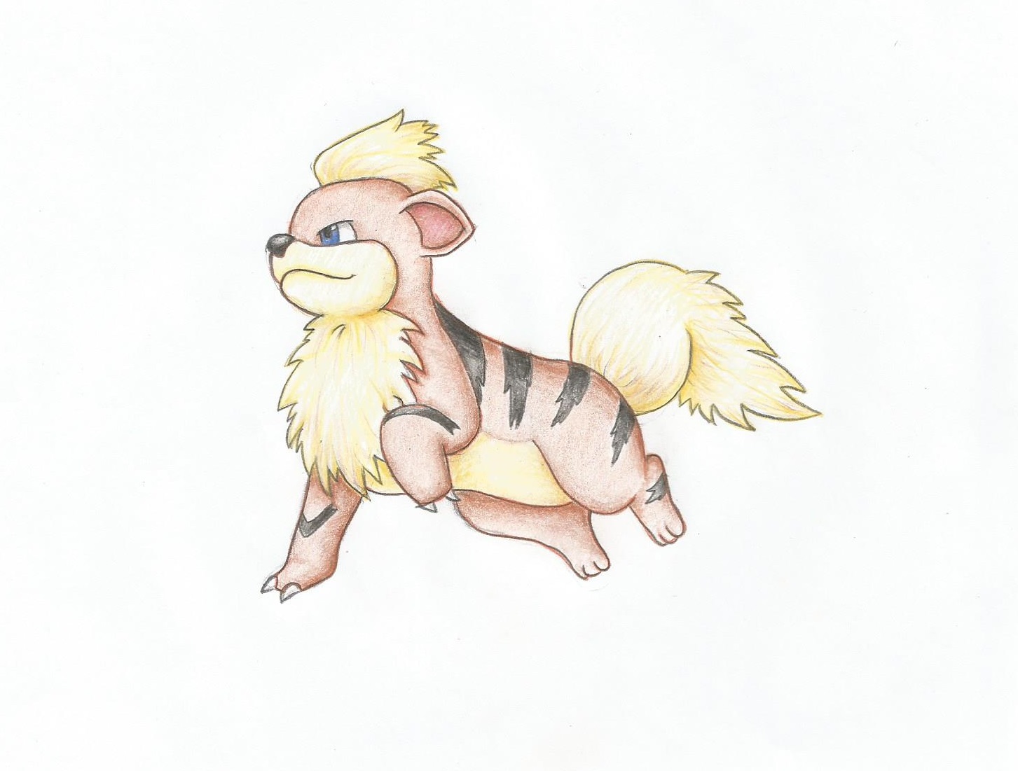 1453x1101 Pokemon Of The Week Growlithe Off The Paper - Growlithe Drawing