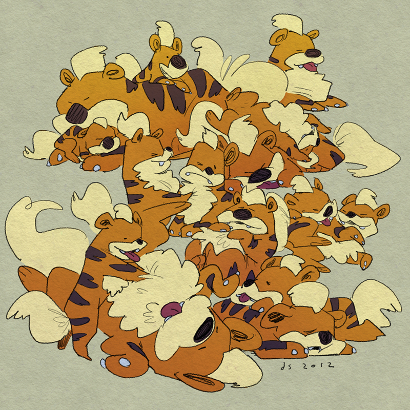 800x800 Sketchbeats Growlithe - Growlithe Drawing