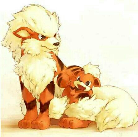445x443 Arcanine And Growlithe Drawing - Growlithe Drawing