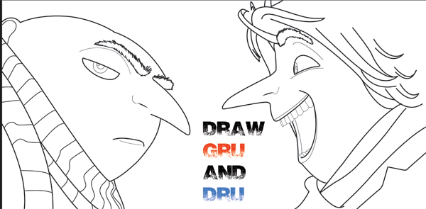 600x295 how to draw gru archives - Gru Drawing
