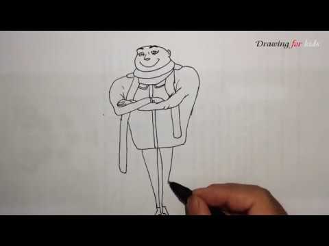 480x360 how to draw gru step - Gru Drawing