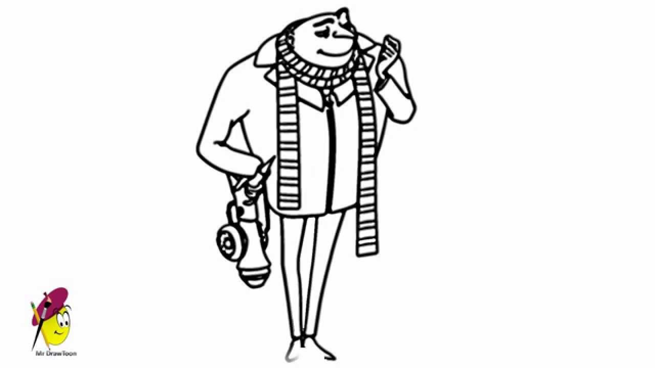 1280x720 gru - Gru Drawing