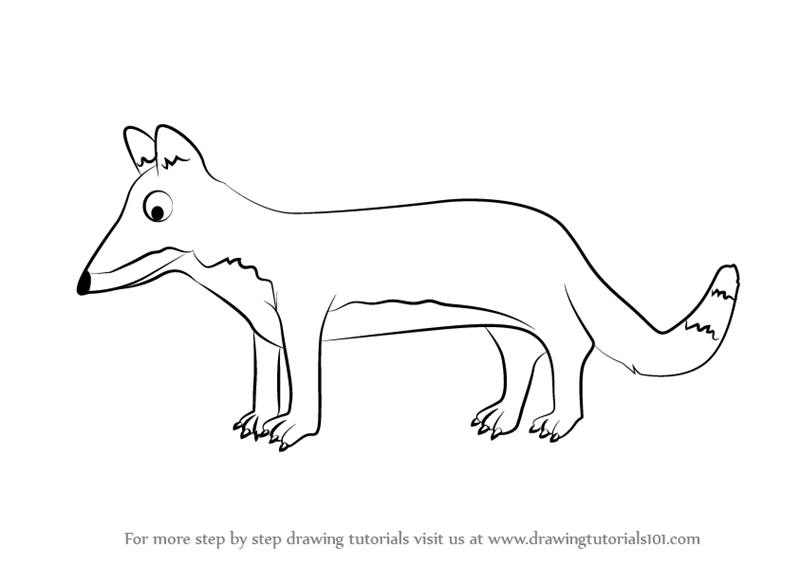 800x565 Learn How To Draw Fox From The Gruffalo - Gruffalo Drawing