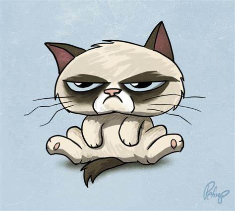 474x425 grumpy cat cartoon drawing gtgt - Grumpy Cat Cartoon Drawing