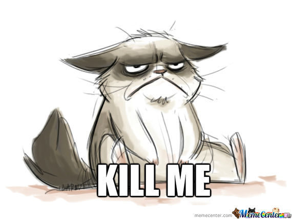 570x427 grumpy cat drawing - Grumpy Cat Cartoon Drawing