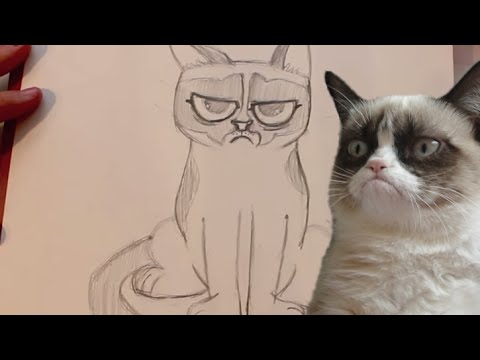 480x360 how to draw grumpy cat - Grumpy Cat Drawing