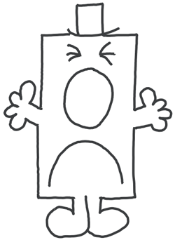 250x342 how to draw mr grumpy from mr men with easy step - Grumpy Drawing