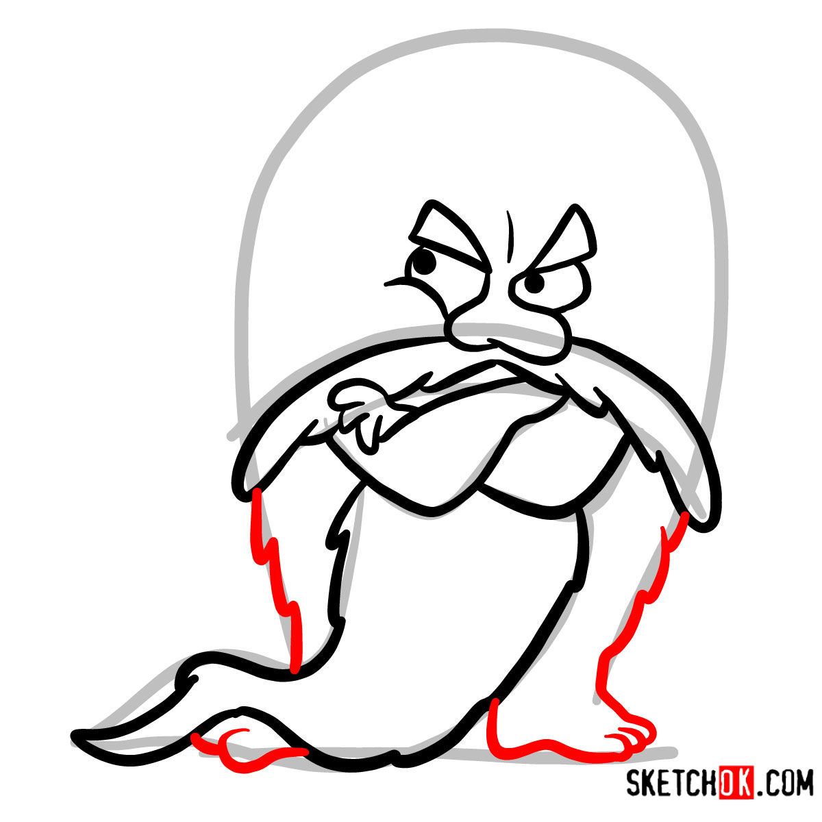 1200x1200 how to draw the grumpy old troll dora the explorer - Grumpy Drawing