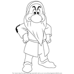 150x150 learn how to draw grumpy dwarf from snow white and the seven - Grumpy Drawing