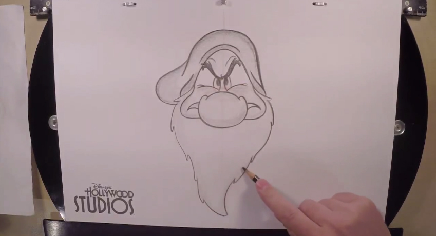 849x460 learn to draw grumpy from 'snow white and the seven dwarfs - Grumpy Drawing