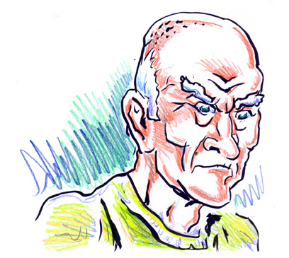 408x365 Grumpy Old Man Cartoon - Grumpy Old Man Drawing