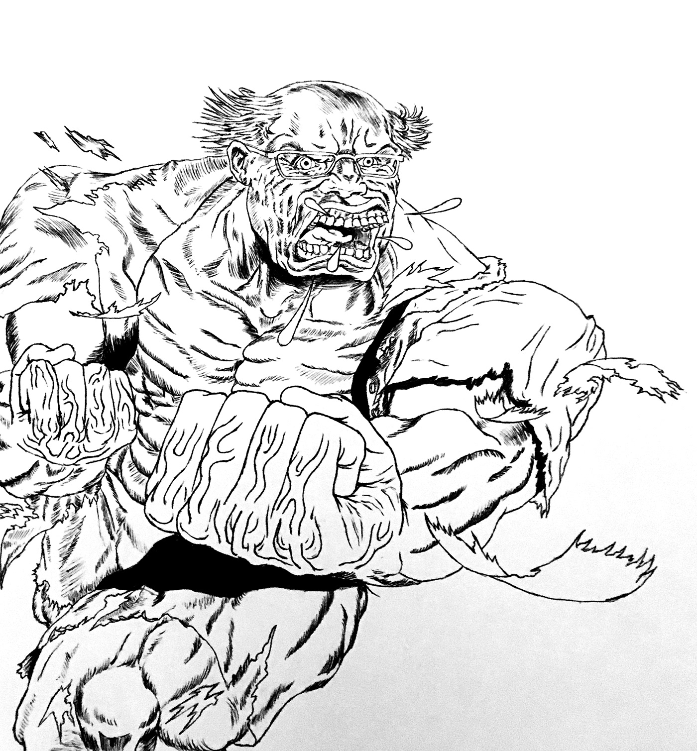 1400x1509 Grumpy Old Man On Behance - Grumpy Old Man Drawing