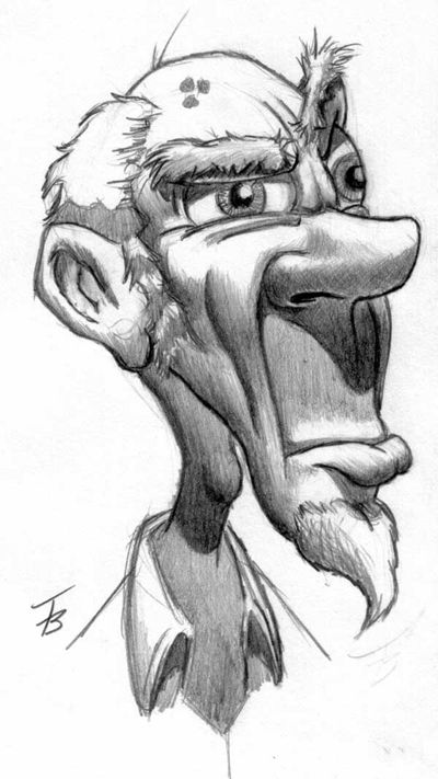 400x711 old man drawing grumpy old man tim baker's art art - Grumpy Old Man Drawing