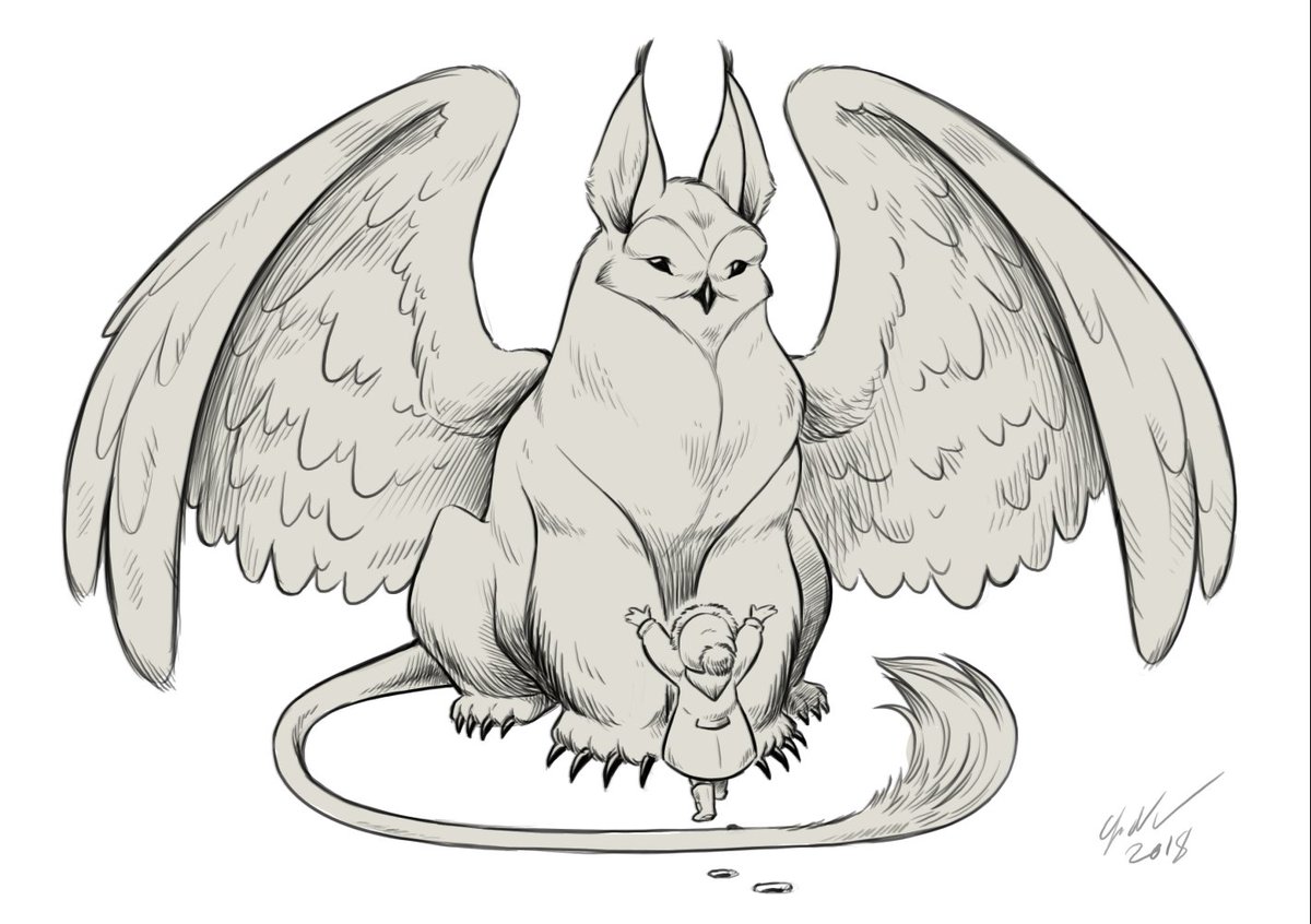 Sandra Andersen On Twitter Was Convinced To Draw - Gryphon Drawing. 