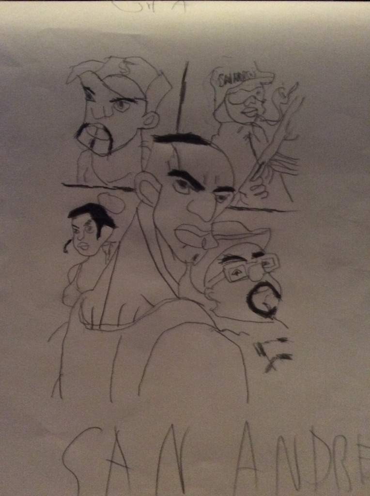 764x1024 gta san andreas cartoon drawing art amino - Gta Drawing