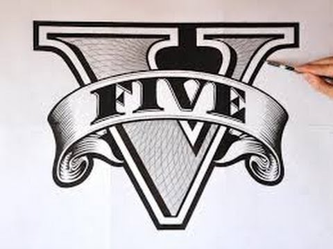 480x360 how to draw gta v logo - Gta Drawing