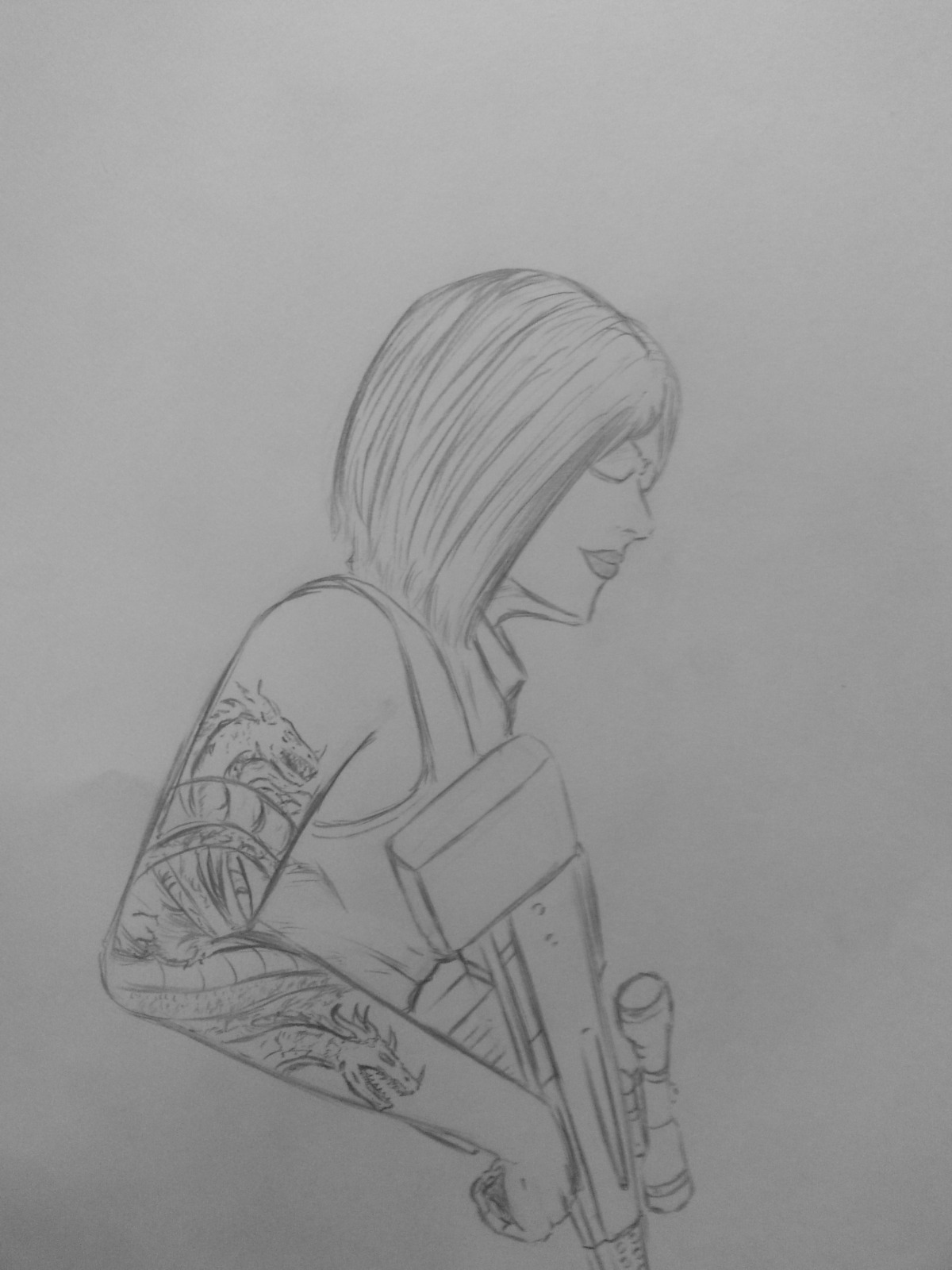 1200x1600 What Do You Think Of My Character Drawing - Gta Drawing