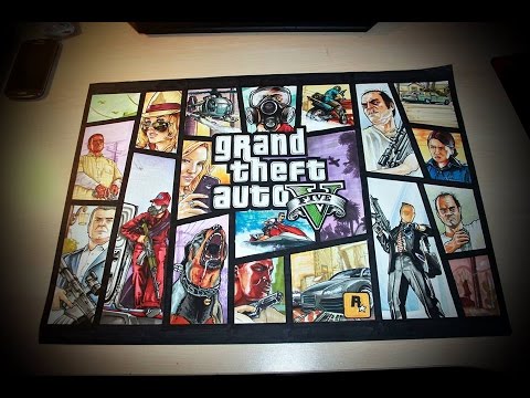 480x360 Gta V Artworkdrawing - Gta V Drawing